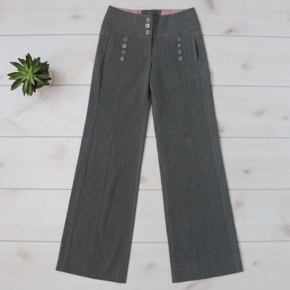 Anthropologie Cartonnier Wide Leg LR Corset Pants 0 - Picture 2 of 7